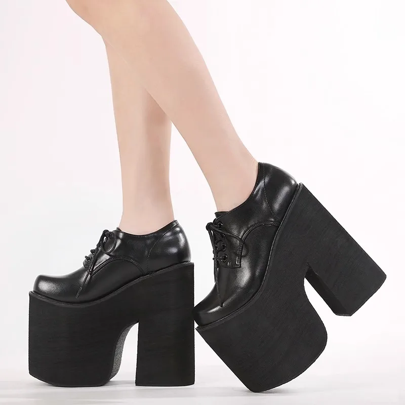 2025 New Fashion Women's 17cm Extreme High Heels Chunky Platform