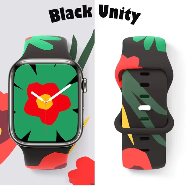 2025 New Silicone strap For Apple Watch band 10 46mm/42mm 44mm 40 38 45 41 sports bracelet iWatch series 10 98765 se ultra2 49mm 4