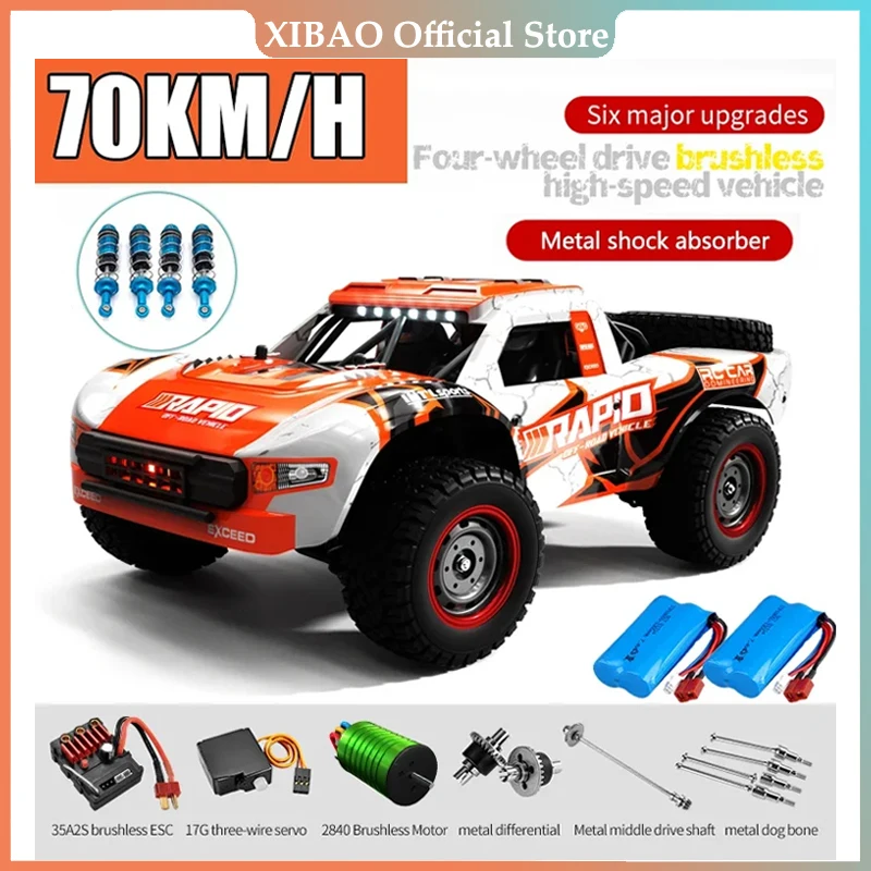 

Радиоуправляемый внедорожник 4x4 50 км/ч или 70 км/ч высокоскоростной бесщеточный двигатель монстр-Трак 1/16 Пустыня/снег гоночные дрифтеры автомобили игрушки для мальчиков