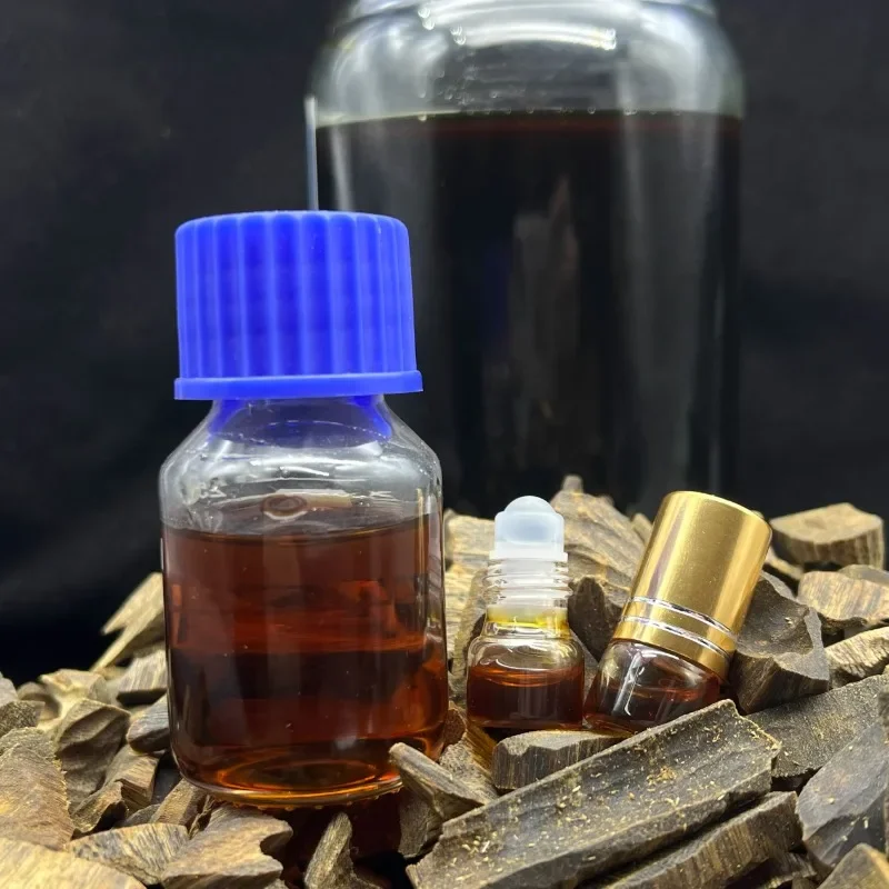 Baiqi Nan Essential Oil Agarwood Raw Material Extraction Pure Natural Process Purification Incense Smear Wrist Lasting Fragrance
