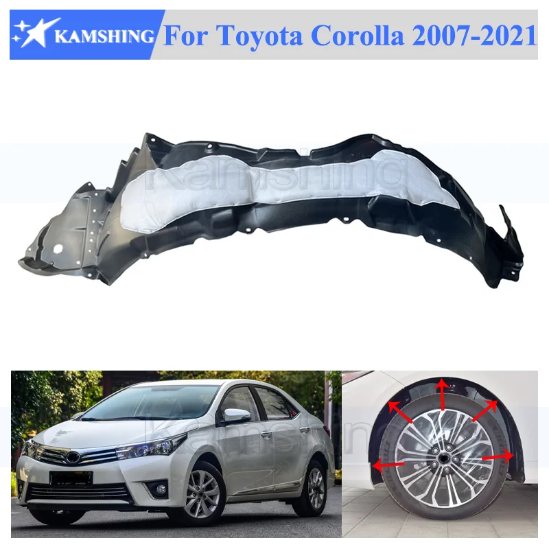 Kamshing Front Fender Lined Mudguard Fender lining Soundproofed For