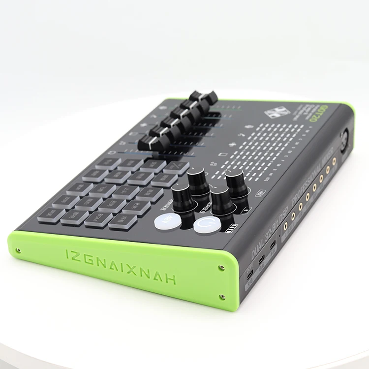 스튜디오 사운드 카드 오디오 USB 외장 컴퓨터 PC 휴대폰 노래 녹음, 라이브 방송 마이크 사운드 카드 GOT20