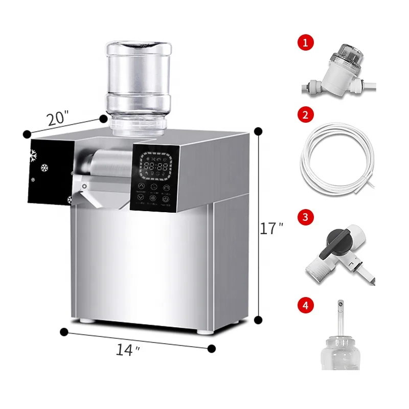 Commercial Milk Snow Bingsu Ice Shaver Machine Full Automatic Snow Flakes Ice Machine Korean Bingsu Machine 5