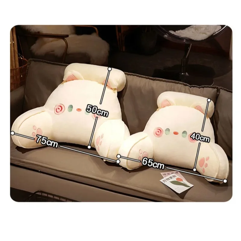 2025 Cartoon Bedside Cushion Sofa Backrest Detachable Washable Lumbar Support Neck Pillow Dorm Chair Bed decoration maison
