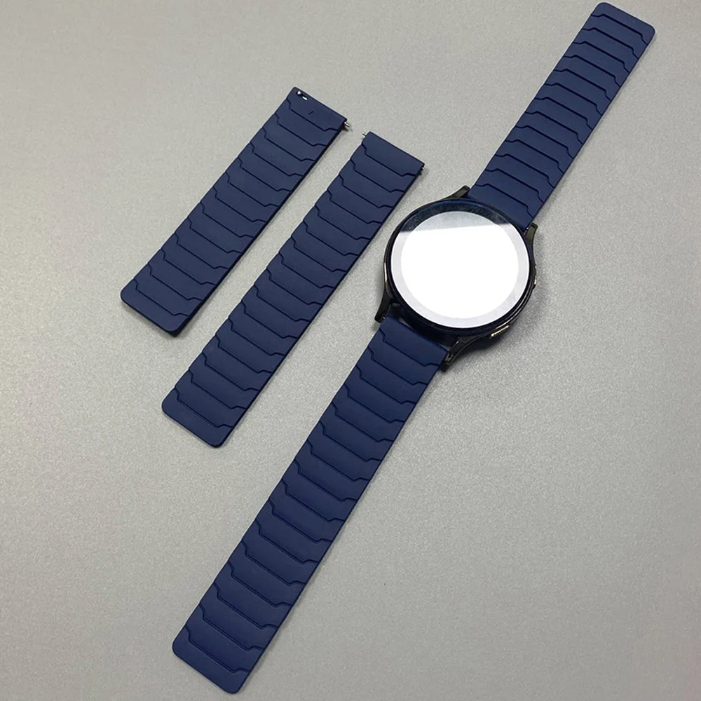 Magnetic Loop Strap - Versatile Silicone Watch Band Accessories, Available in 20mm and 22mm Sizes