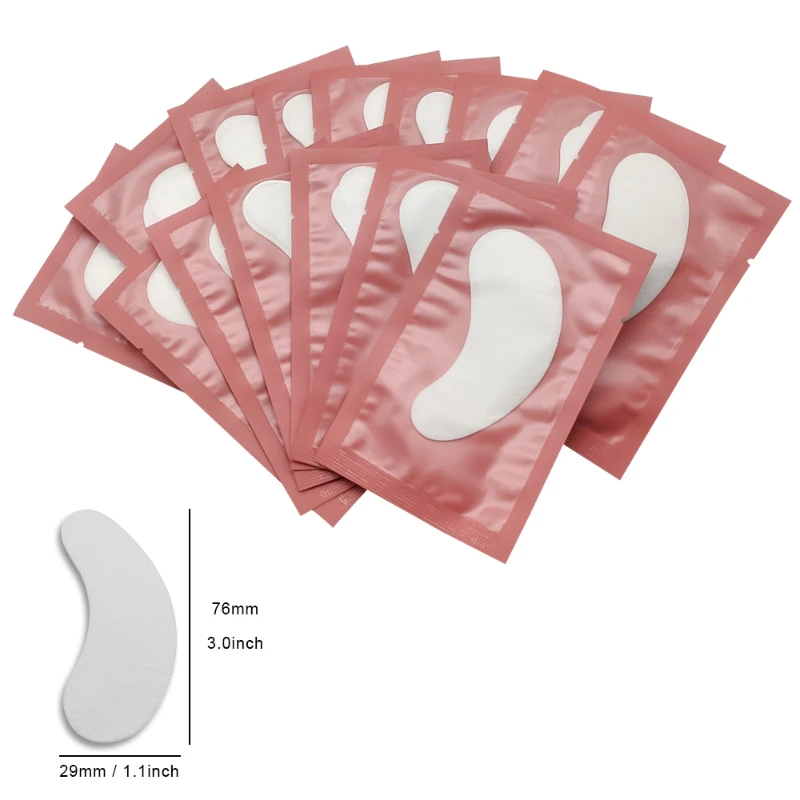 Fake Eyelashes Eyelash Patches Eyelash Patch Eyelash Pads Eyelash Accessories Eyelash Extension Supplies 500 pairs Eyelash Extension Patches Grafting FalseEyelashes Under Eye Pads Lint-free Fake Lash Extensions Eye Paper Patch