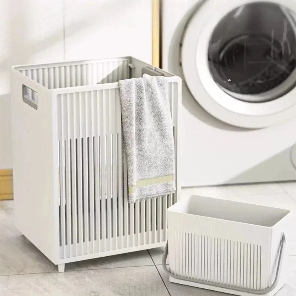 Laundry Basket Dirty Clothes Storage Clothes Bucket Foldable Large Capacity Storage Baskets Household Bathroom Home Accessories