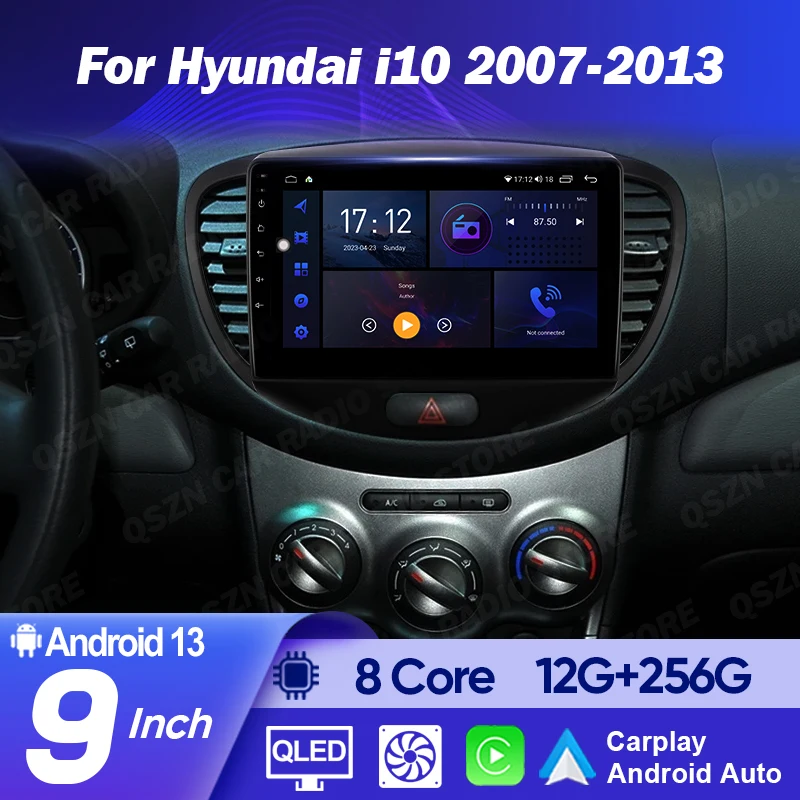 Autoradio Android 14 Hyundai I10 (07-13) Écran Tactile Carplay GPS