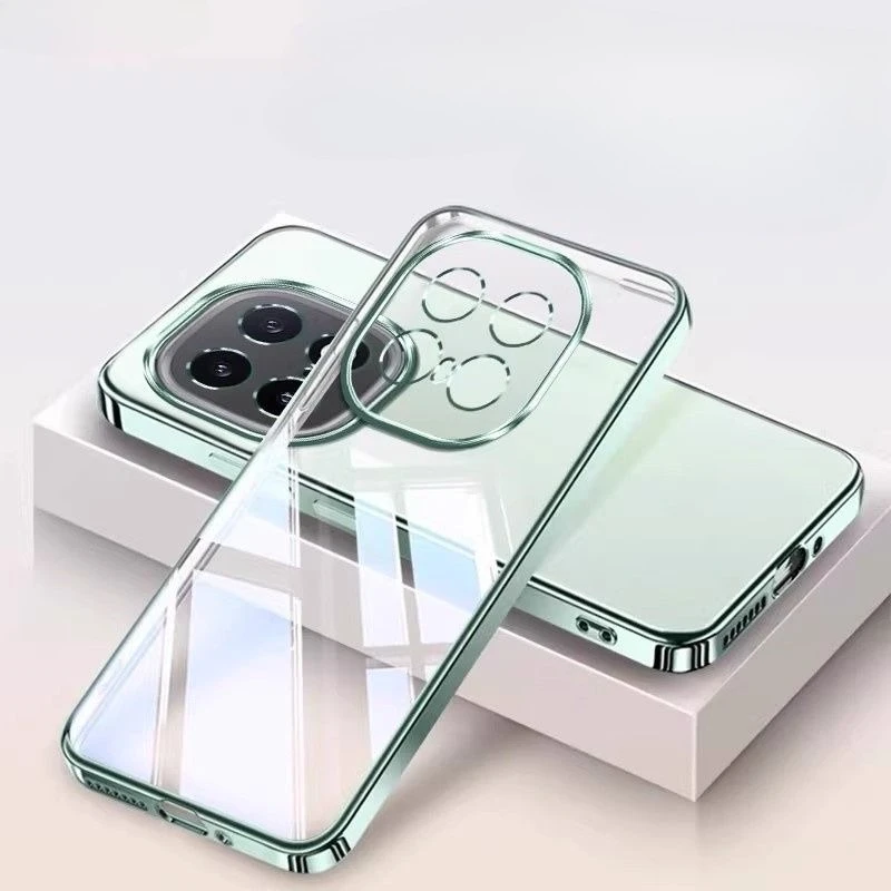 Electroplating Transparent Protective Phone Case - Soft Shell Design