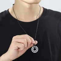 Colliers Runes nordiques Vintage pour hommes, en acier inoxydable, Runes nordiques, bijoux Viking, païen, ancien Futhark, pendentif amulette Talisman 4