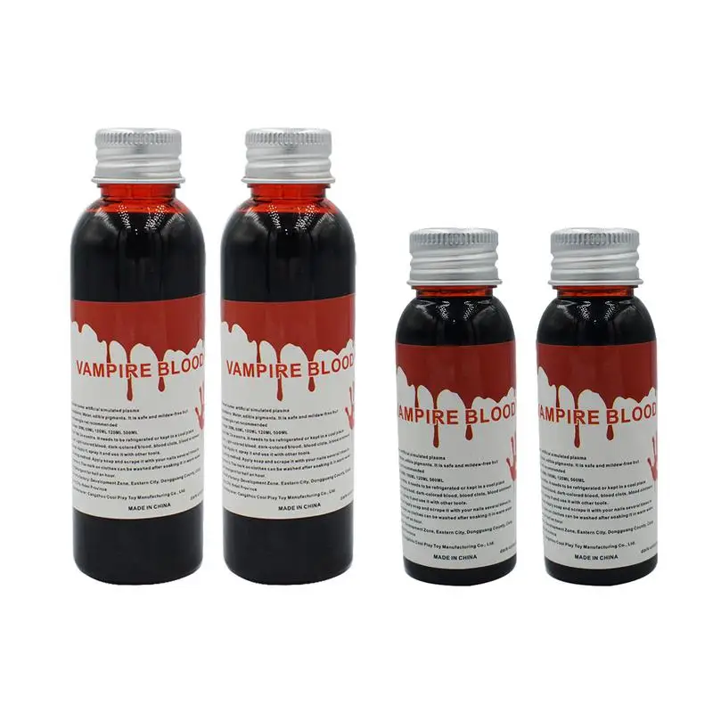 

30ml/60mm Fake Blood For Halloween Faux Blood Looks Like Real Stage Blood Vampire Zombie Monssters Costumes Clothes Party Props