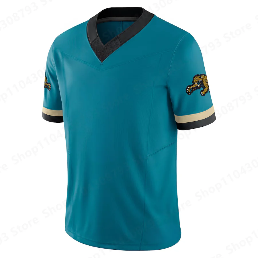 /25 Stitched Letters And Numbers Jaguars Travis Etienne Travon Walker Teal Throwback Training Jersey for Adult&Kid