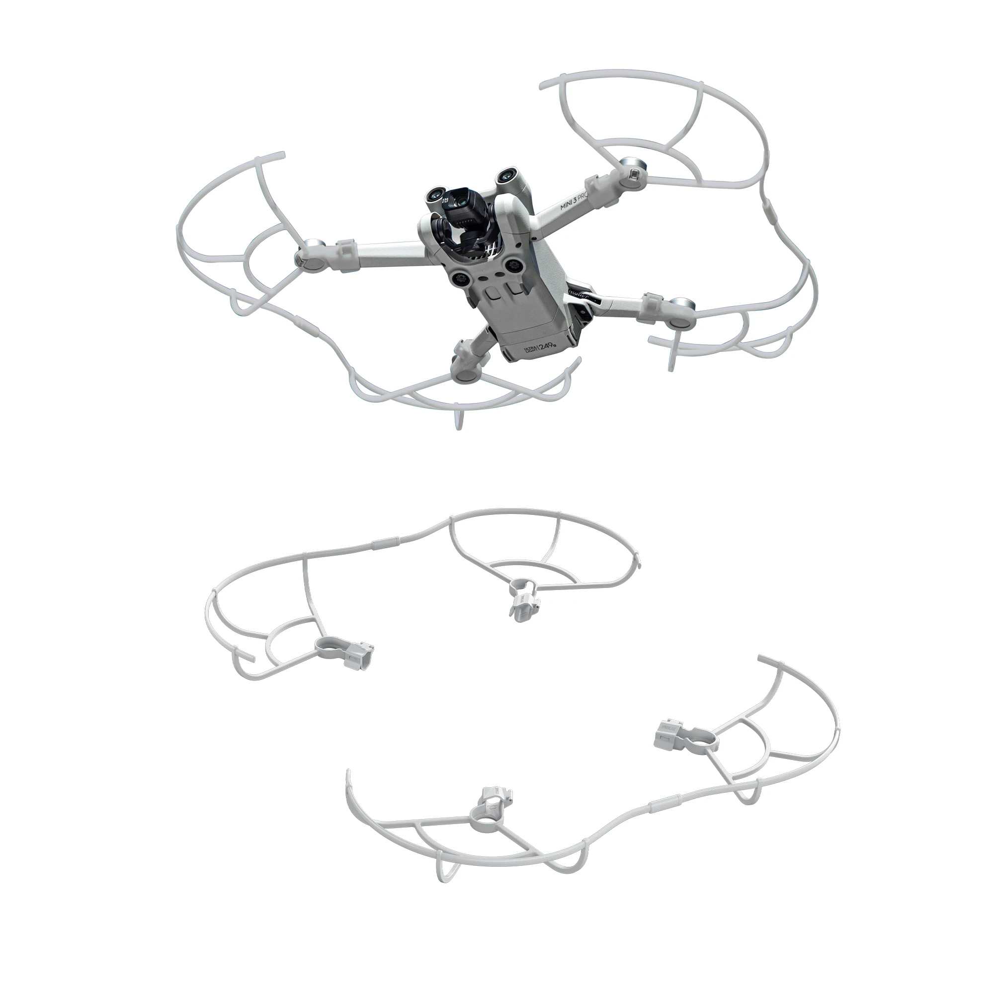 For DJI Mini 3 Pro Propeller Guard Drone Buckle Design Propeller Guards