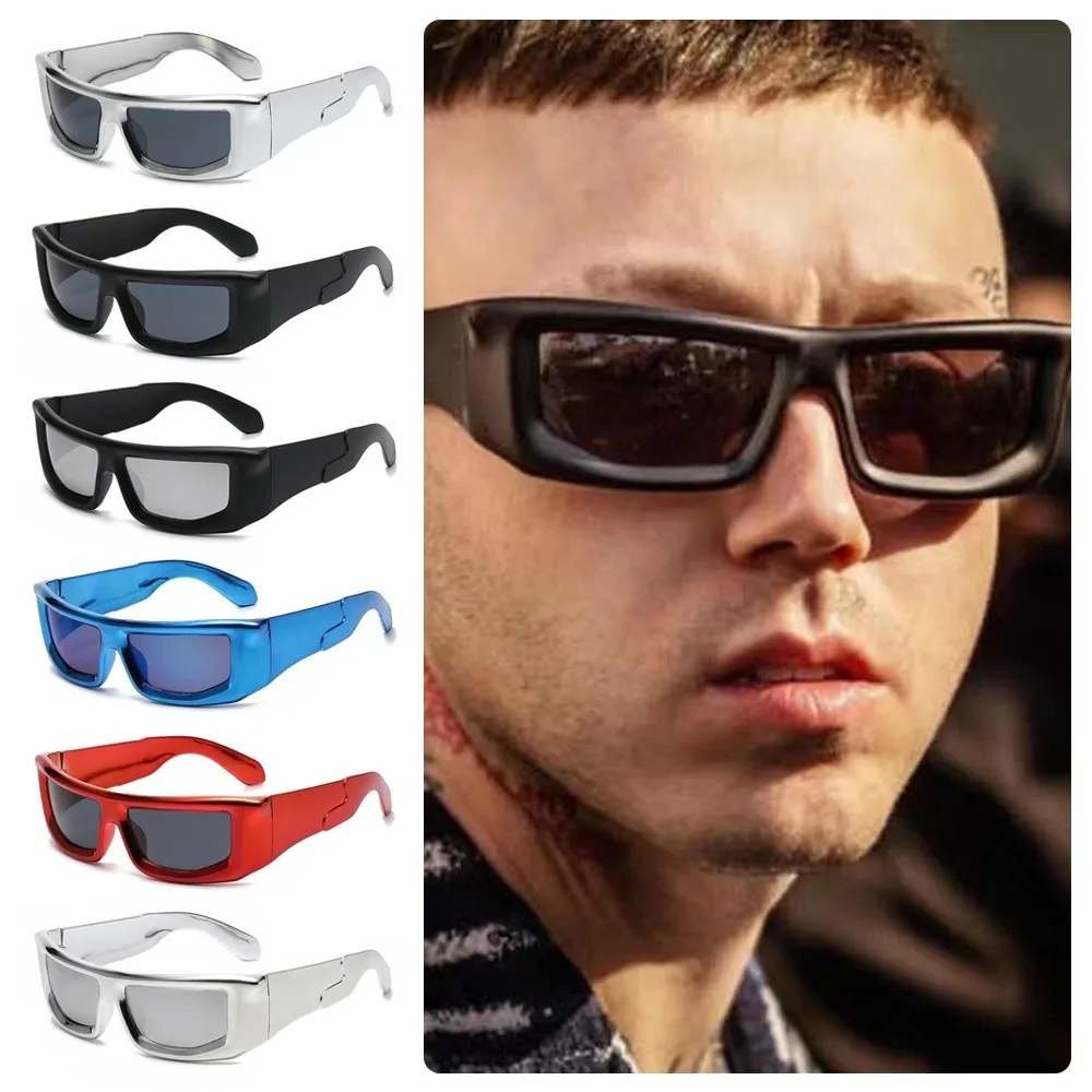 Y2k 레트로 남성 선글라스 UV400 여성용 쉐이드 스포츠 선글라스 유니섹스