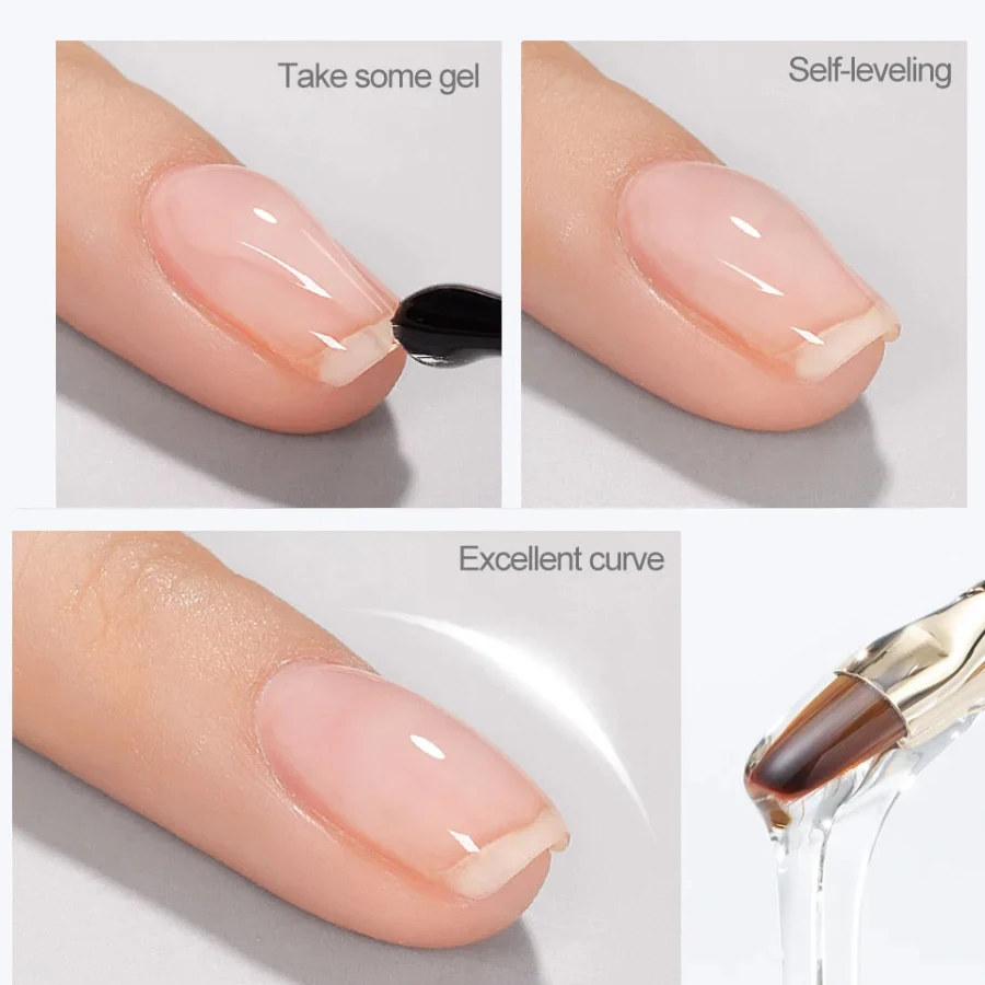 VENALISA 7,5 ml Quick Construction Gel, halbtransparenter Jelly-Nagelgellack, stärkendes Soak-Off-Gel – Detail 6