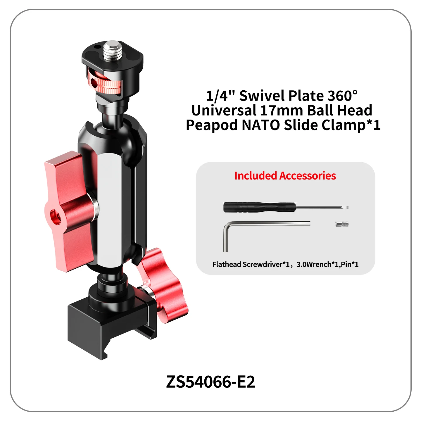 Schnellverschluss NATO-Klemme auf Magic Arm 1/4 für DJI RS 4 RS 5 Gimbal Kamerakäfig Monitorhalterung Mikrofon LED-Fill-Light-Ständer Erweiterungshalterung – Detail 10