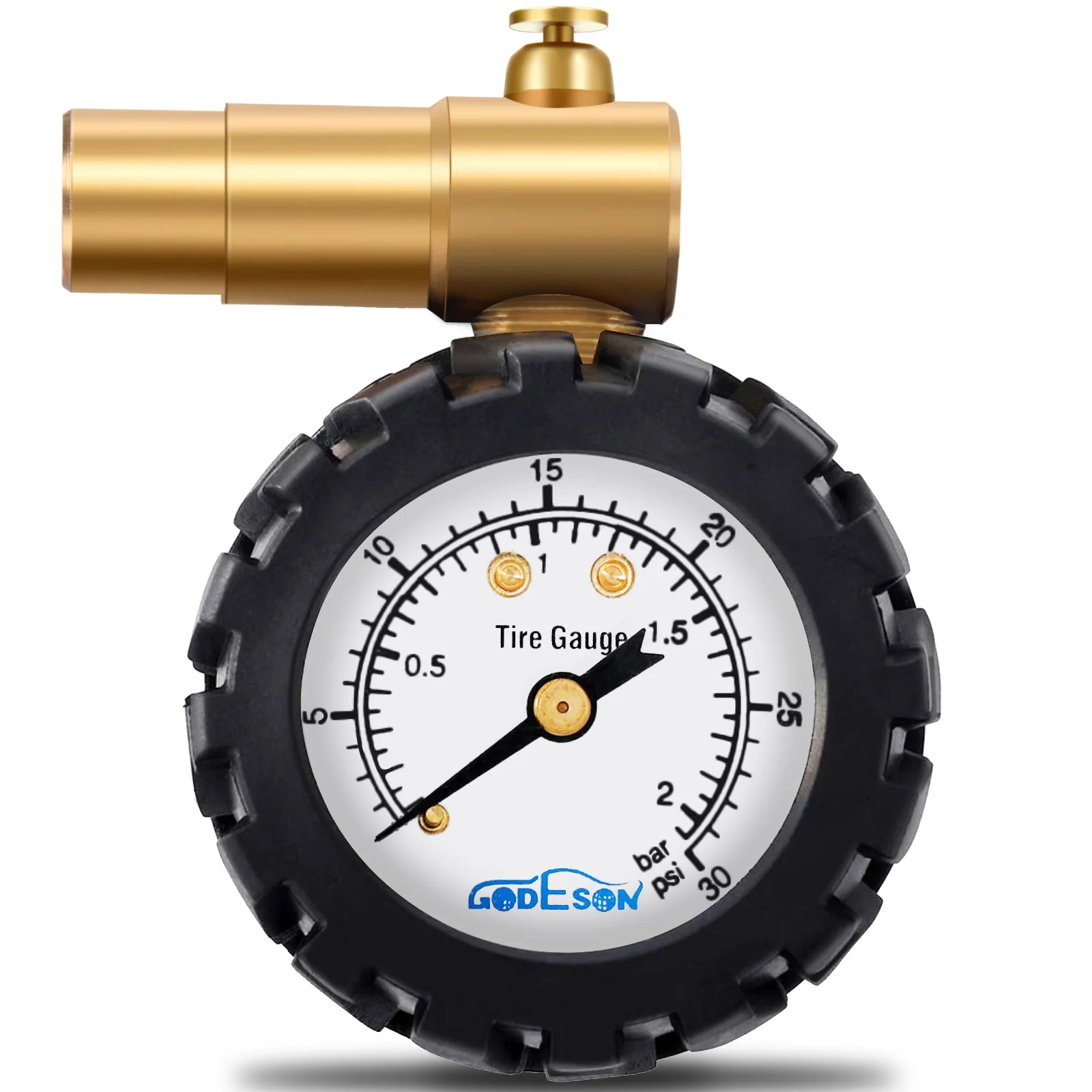 Фото Манометр для шин ATsafepro, толстый клапан, PSI, 30 PSI, для горных велосипедов, дорожные автомобильные аксессуары №1