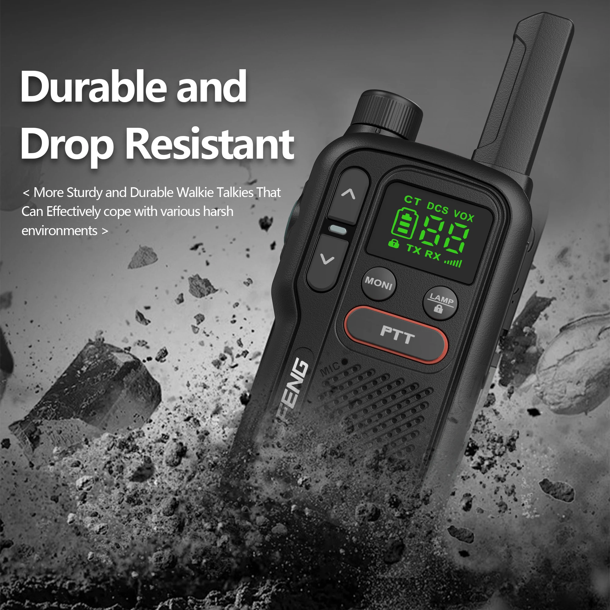 2/4pcs Baofeng T18 Mini Walkie Talkie PMR446MHz Long Range Rechargable Portable Kids Two Way Radio USB Charger For Camping Trip 6
