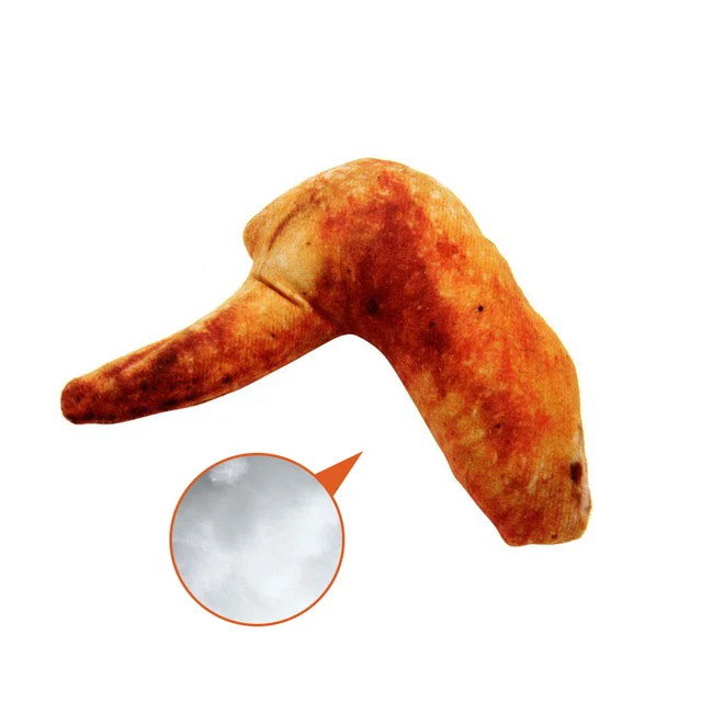 Artificial Meat Plush Dog Toys - Chicken Wing