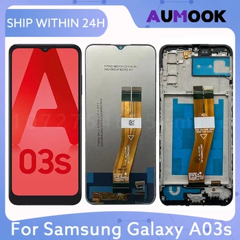 Pour Samsung Galaxy A03s écran d&rsquo;affichage LCD 6.5 « A037F A037M A037G A037W écran tactile numériseur assemblée panneau pièces de rechange
