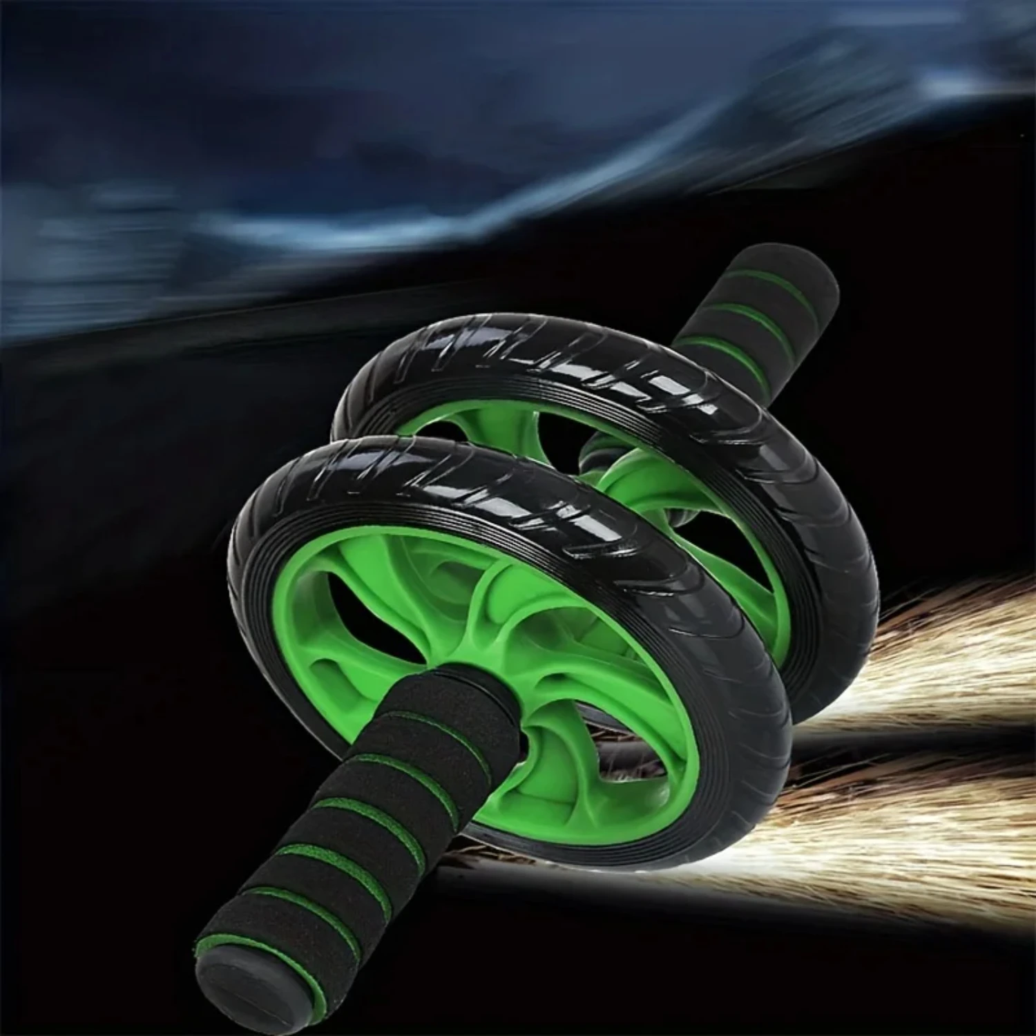 Abdominal Muscle Wheel Double Wheel Healthy Abdominal Slimming Belly Men's and Women's Fitness Equipment Silent Roller