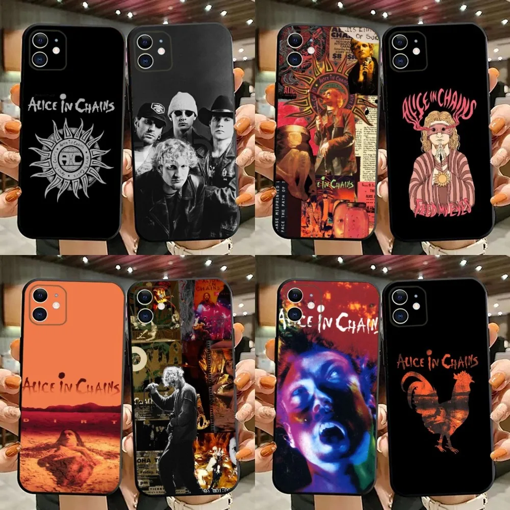 Alice In Chains Soft Silicone Black Phone Case Cover