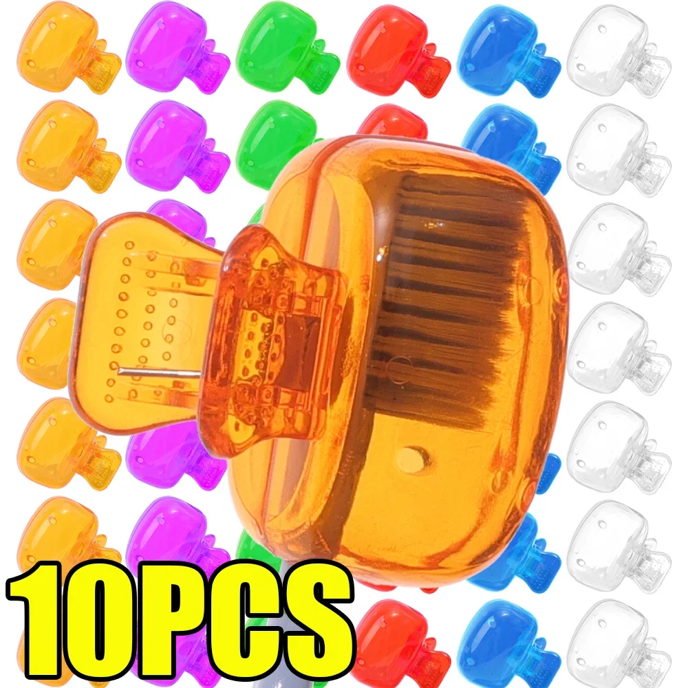 휴대용 칫솔 헤드 커버 클립 플라스틱 방진 헤드 Germproof 보호기 모자 여행 하이킹 캠핑 욕실 액세서리