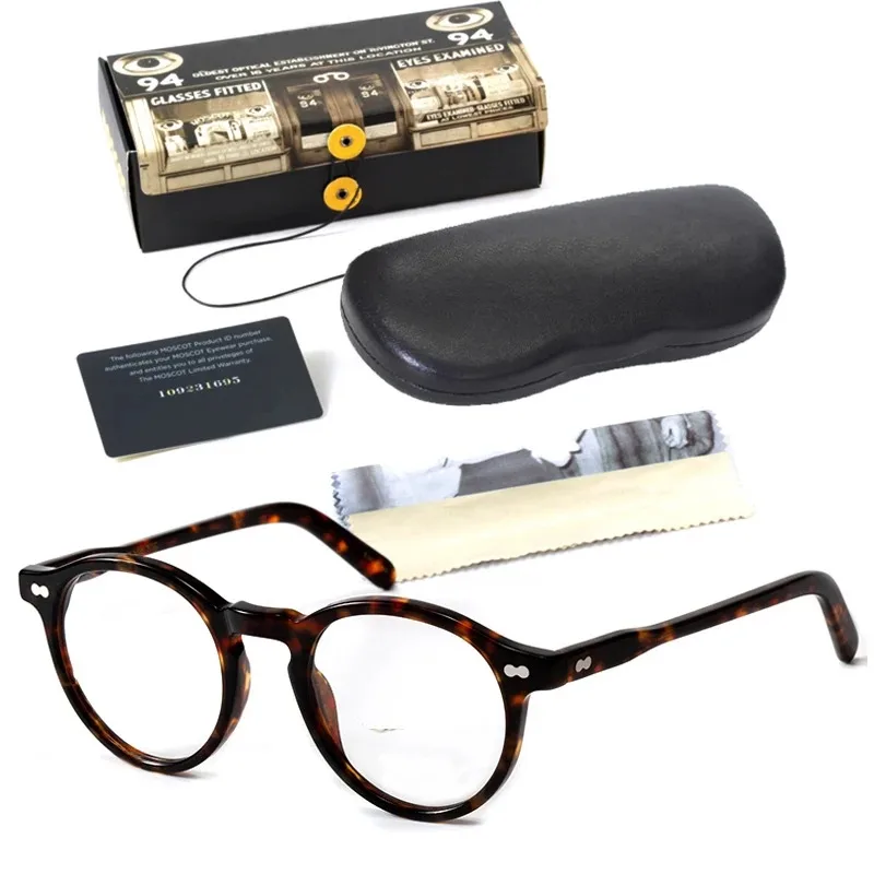 Johnny Depp Runde Brillen Rahmen Mann Lemtosh Optische Gläser Rahmen Computer Brille Frauen Luxus Marke Vintage Acetat – Detail 10