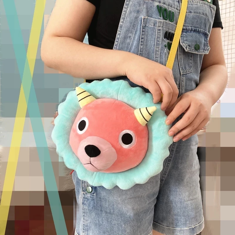 

Anime Spy X Family Messenger Bags Anya Chimera Plush Muppet Bag Plushie Toy Shoulder Storage Phone Messenger Bag Fans Gift
