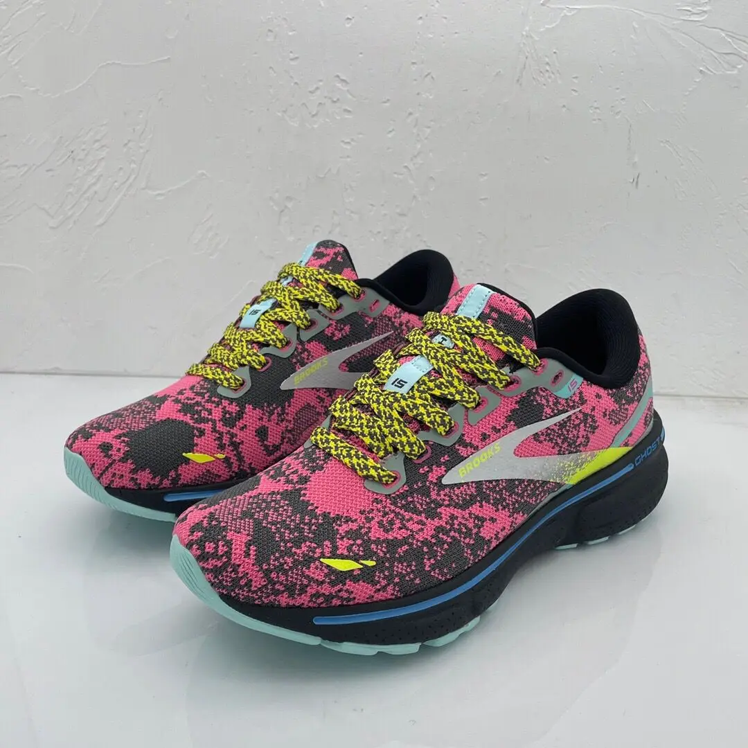 

Brooks Ghost15 Devil Marathon Women's Running Shoes Cushioning Rebound Breathable Mesh Shoes Plataforma Mujer Platform sports
