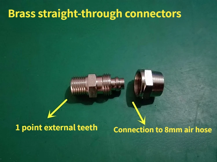 

5 шт. аксессуары для шиномонтажных машин, поворотный клапан, пятиходовой клапан, соединение пневматической трубы, пневматический клапан, прямое соединение из чистой меди