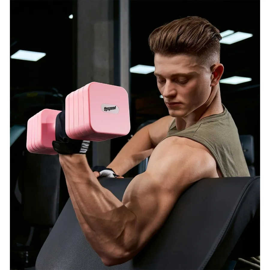 25LB Each [50 LBS Pair] Adjustable Dumbbell Set Free Weights Dumbbells Set for Women Men Hand Weights Sets Adjust Dumbbell Weigh