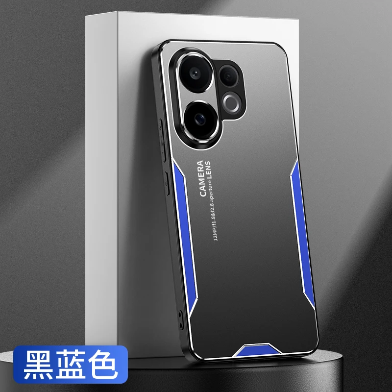 Luxury Metal Matte Camera Protection Phone Case - Shockproof and Anti-fall Hard Back Cover