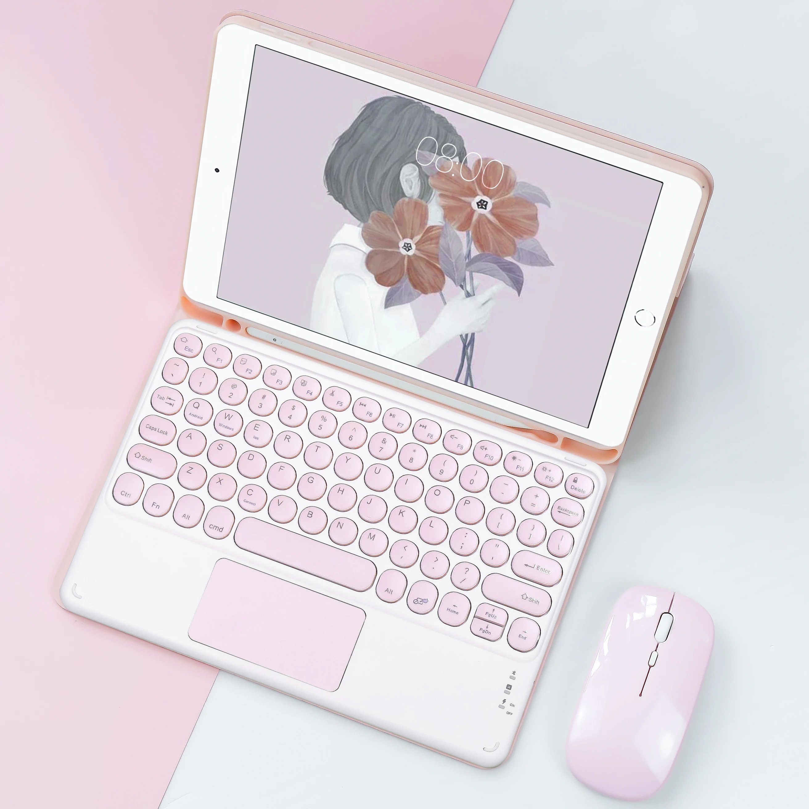 Keyboard Wireless Mouse Magic For iPad Pro 13 11 Case M4 M2