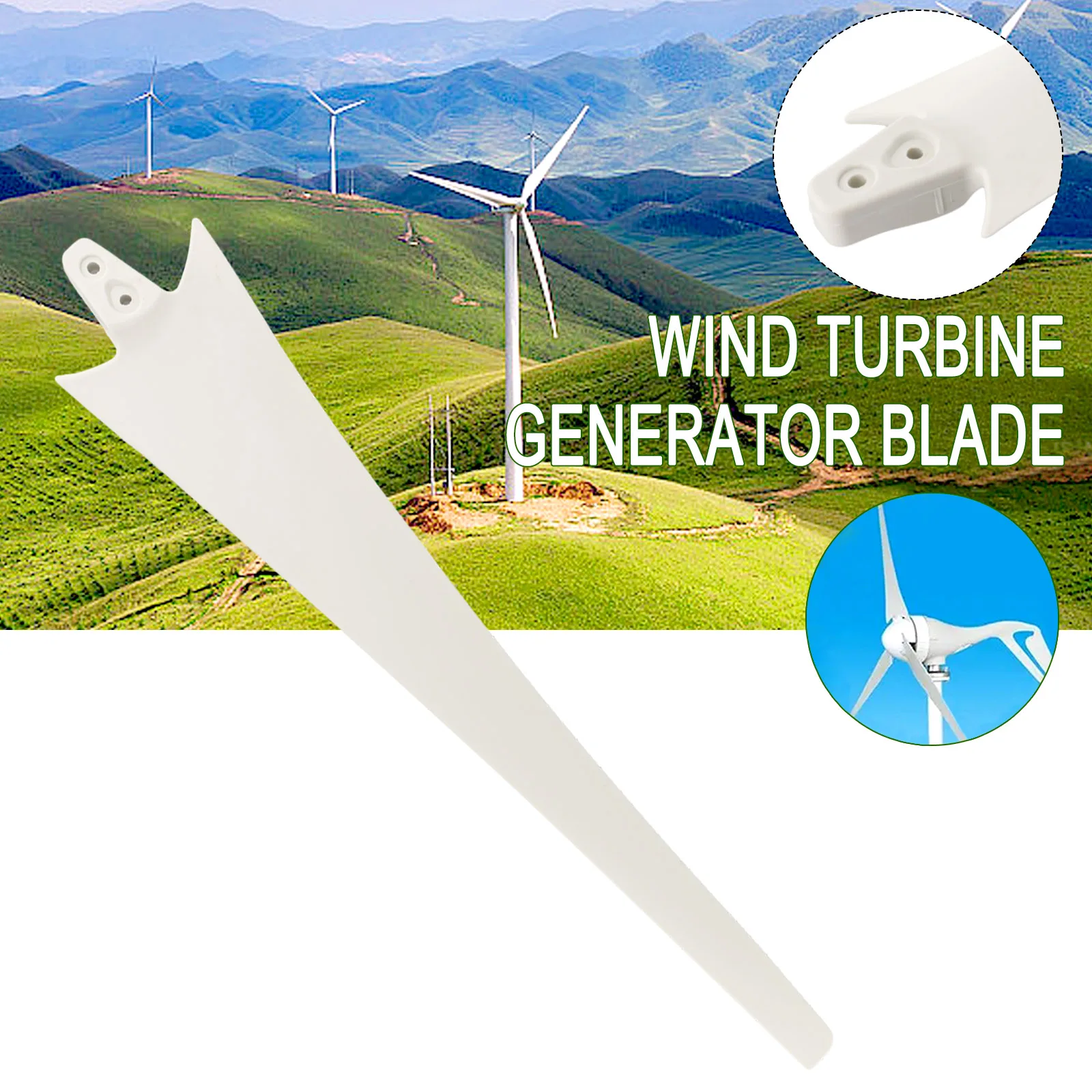 Blades Wind Blades FRP Fiberglass Mixture Low Starting Torque Replacement Repeller Robust For Wind Turbines Generator New