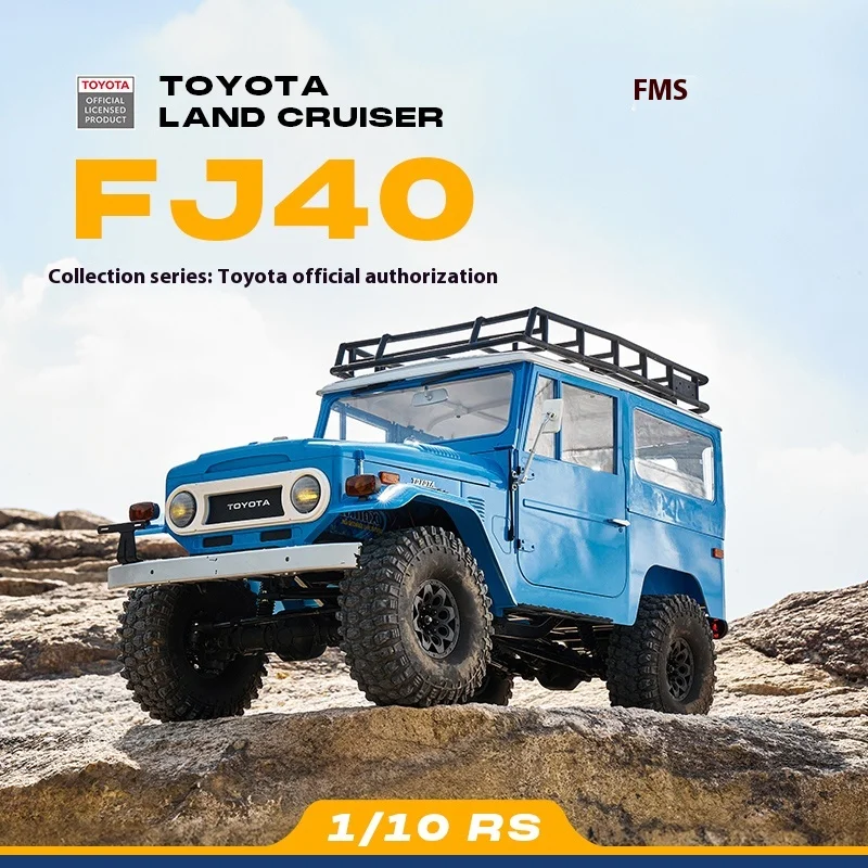 FMS 1/10 FJ40 cross-country climbing four-wheel drive RC remote control electric model hard shell car model 4