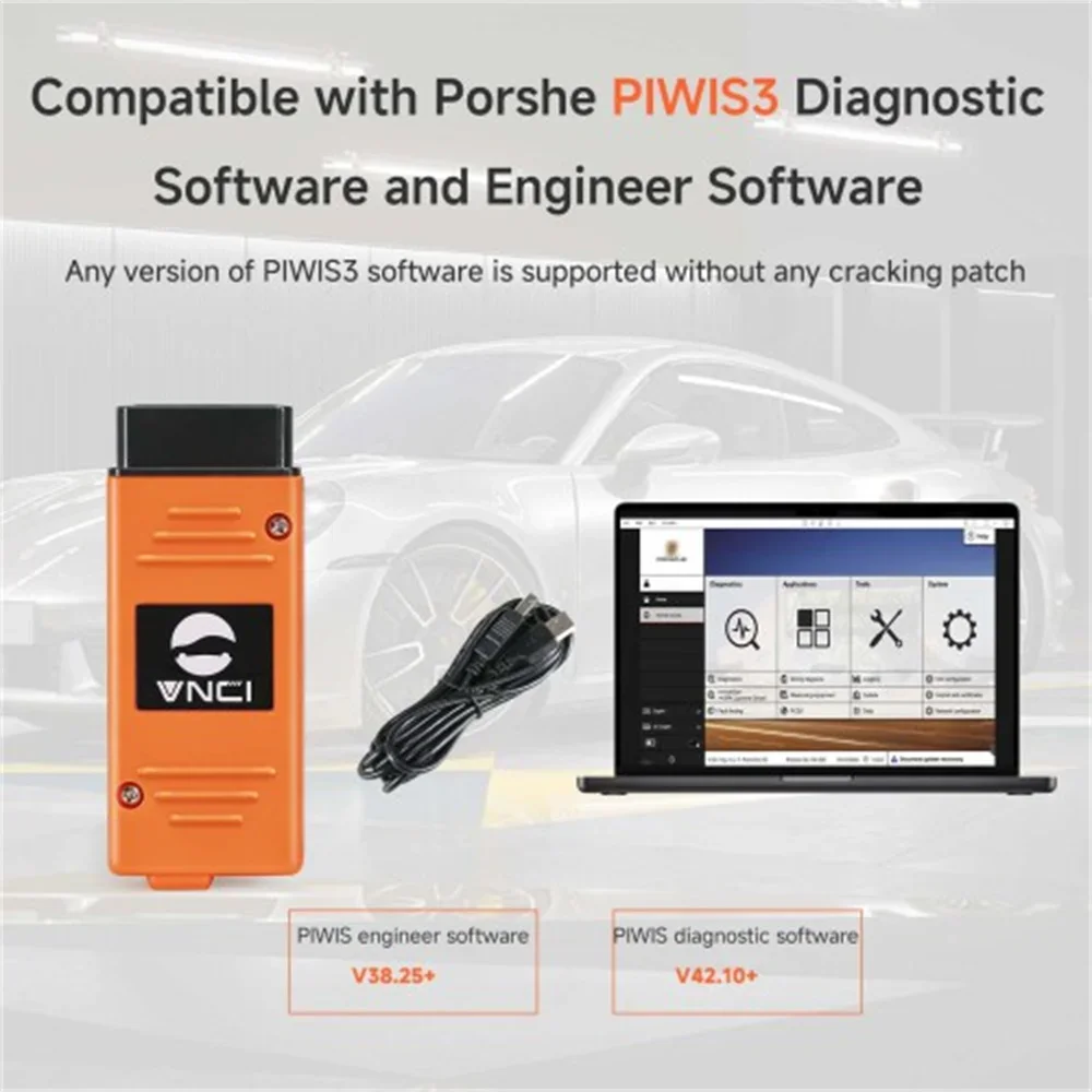 VNCI PT3G for Porsche Diagnostic Scanner Compatible with Original PIWIS Software Drivers Plug and Play 4