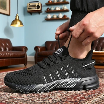 أحذية جري نسائية أنيقة صيفية قابلة للتنفس أحذية رياضية مضادة للانزلاق للنمط الحضري حذاء كاجوال خفيف الوزن للرجال 5