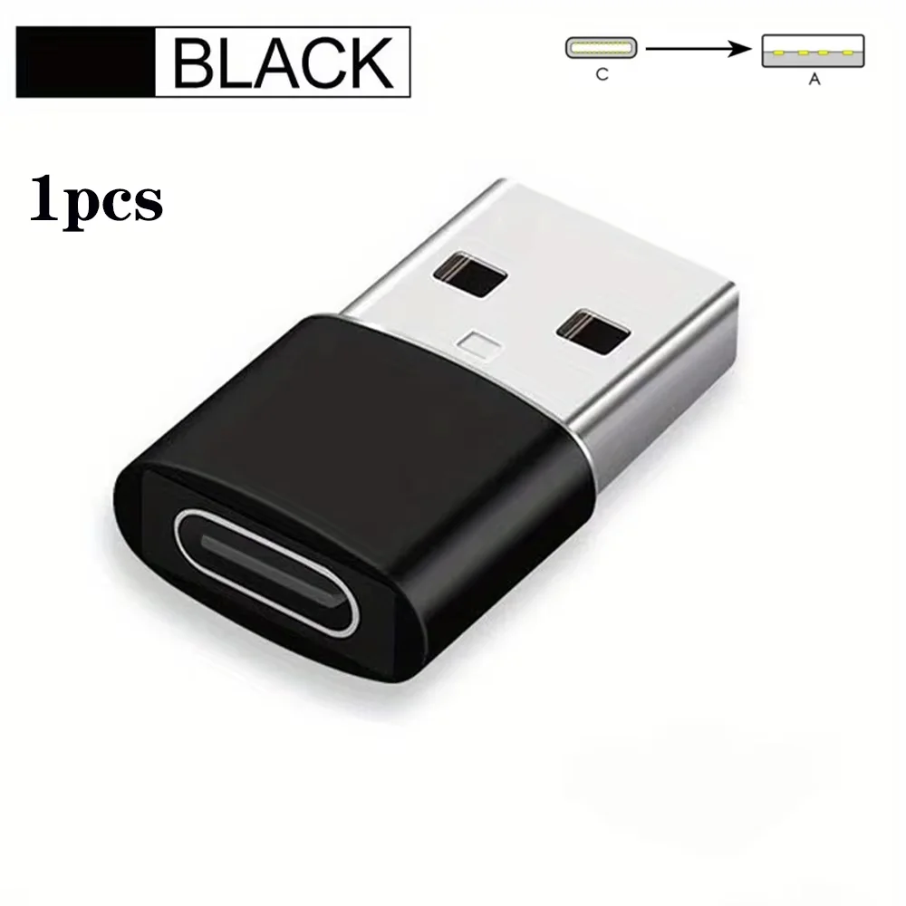 USB-C to USB Adapter Converter - Male to Female (1/2/5 Pack) for Mobile Phones and Laptops