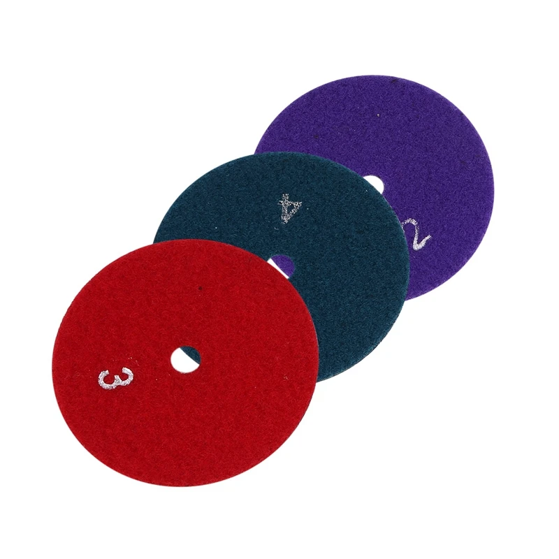 

60 шт., алмазные шлифовальные диски для сухой полировки камня, 100 мм