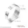 Silver Plating Open Bangle Adjustable Size Cuff Bracelet Made Of Many Silvery Color Threads Artistic Design For Women'S Jewelry 3