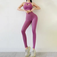 TRY TO BN Fitness Sports Set Women's Tracksuit 2 Piece Suit Yoga High Waist Leggings With Pocket Bra Workout Gym Outfit Clothes - Image 5