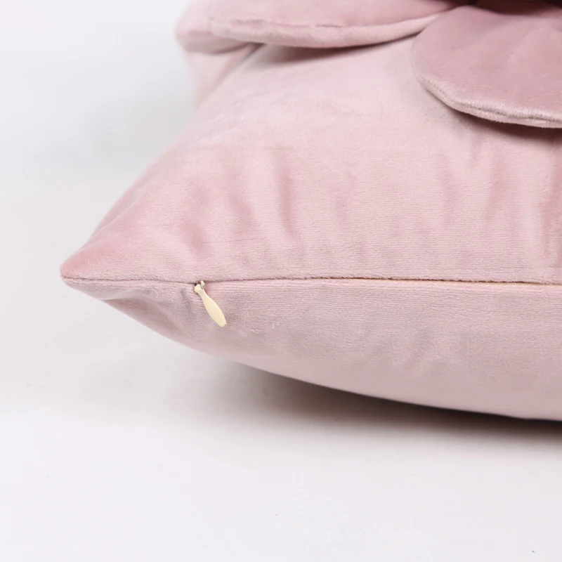 Velvet Flower Pillow Cover 4