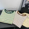 Maternity Nursing Tops Breastfeeding Top Striped Cotton T Shirt for Pregnant Women Summer Tees Short Sleeve Pregnancy T-shirt 4
