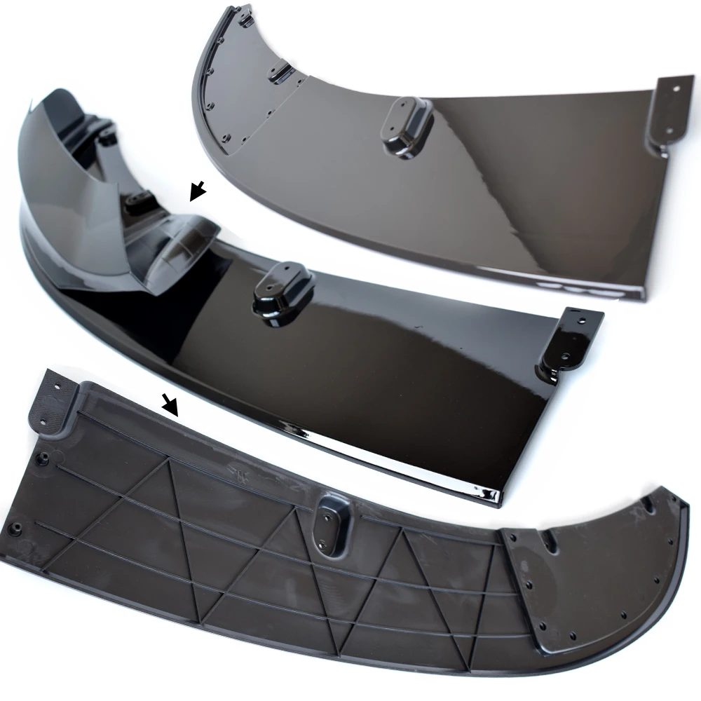 MP-design Glazing Black ABS Plastic Front Bumper Lip Chin Spoiler for BMW F32 F33 F36 4 Series 2014-(M Sport Models Only)