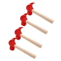 4 Pcs Hammer Wooden Simulation Toy Kids Children Pretend Repair Tools Baby Educational for Early 1