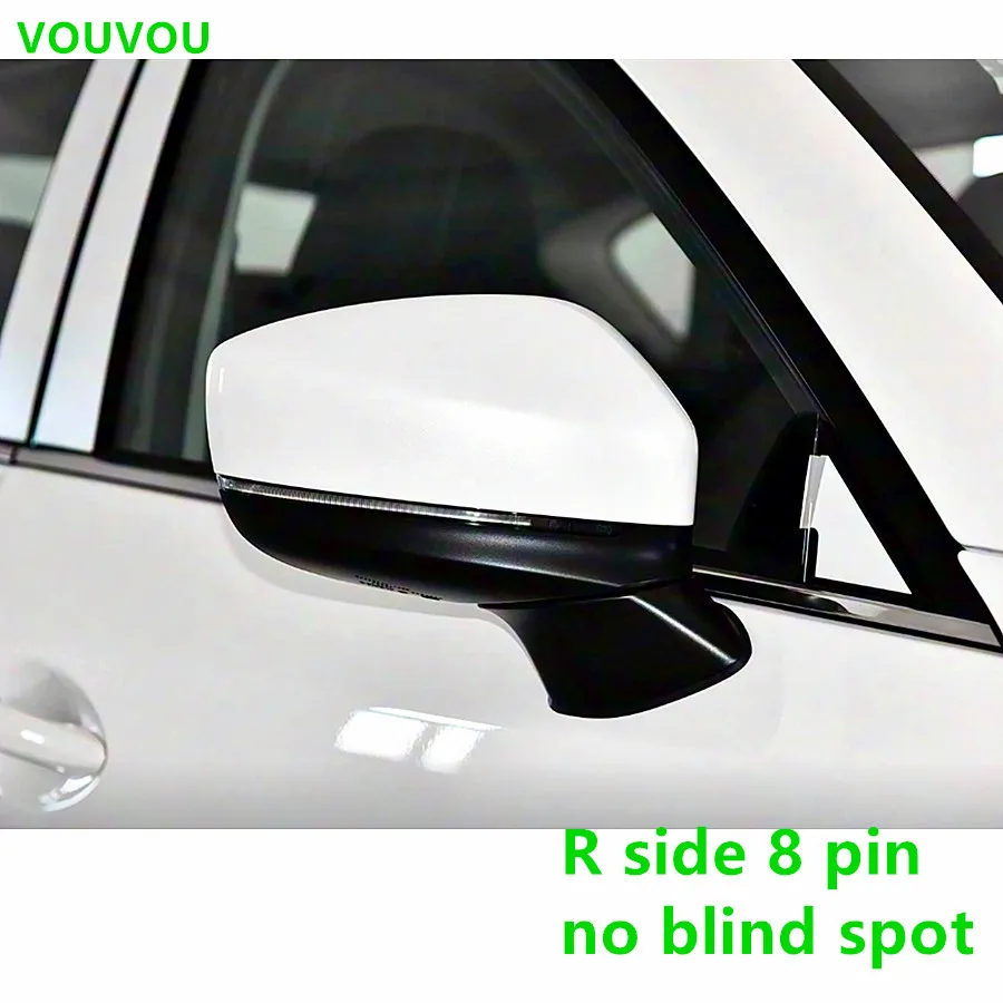 Blind Spot Passenger Side Mirror With Turn Signal – Fits Mazda CX-5 2015-2017, 9-Pin, Primed White