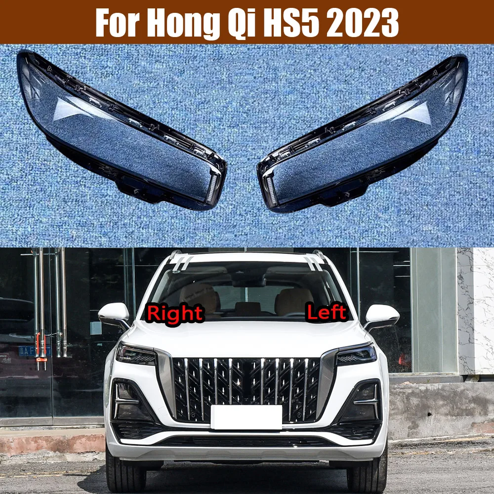 

For Hong Qi HS5 2023 Front Headlamp Cover Transparent Mask Lamp Shade Headlight Shell Lens Replace The Original Lampshade