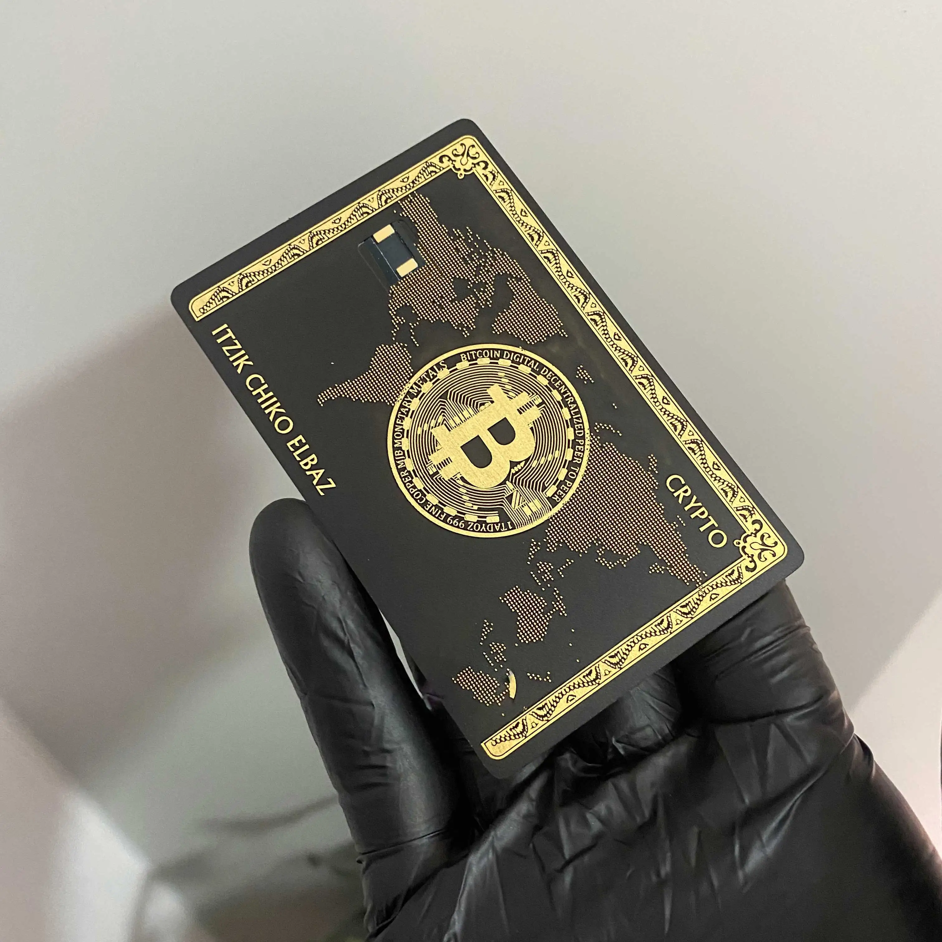 1pcs laser engraving customized 4442 4428 chip slot Metal business card ,  metal credit card with strip and signature - AliExpress