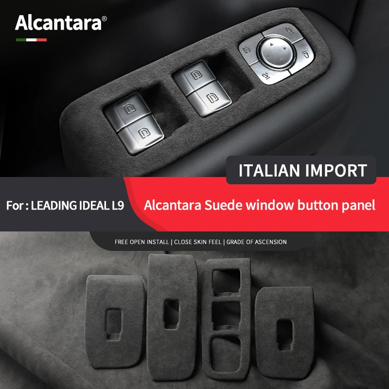 

Car Window Lift Button Control Panel Armrest Frame Automotive For ldeal L9 stickers Interior Accessories Cover Trim